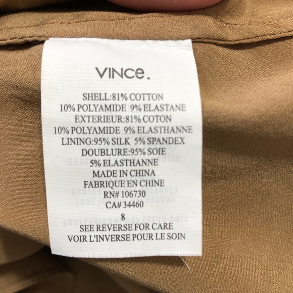 VINCE black nude silk lace fully lined shift dress - Picture 8 of 10